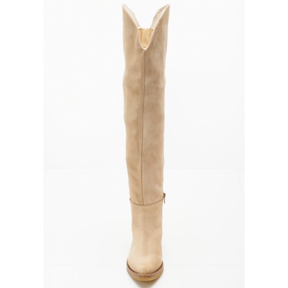 NWT Free People Banks Over The Knee Boot / Sand - Picture 4 of 7